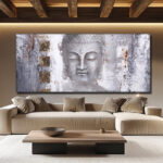 Tableau Zen Bouddha Gris