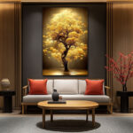 Tableau Arbre Doré