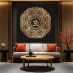 Tableau Avec Om Mandala