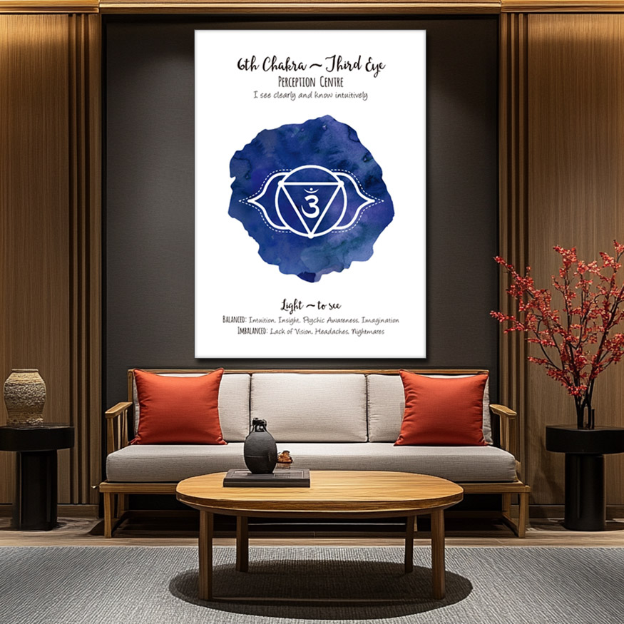 Tableau Chakra Bleu