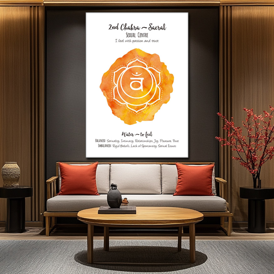 Tableau Chakra Orange