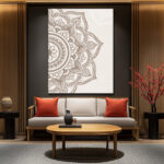 Tableau Mandala Blanc