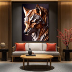 Tableau Origami Renard