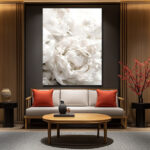 Tableau Pivoine Blanche