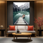 Tableau Lac Montagne